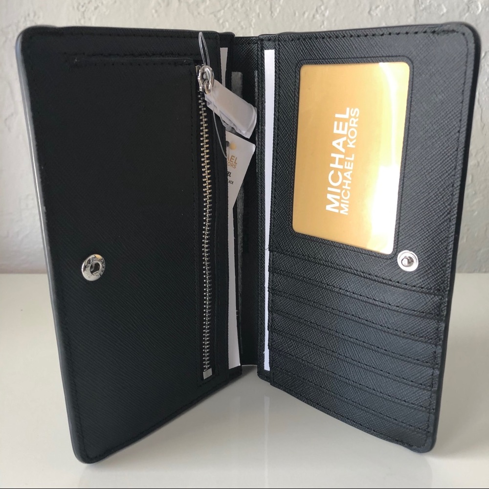 Michael Kors Slim Bifold Wallet Black - Picture 4 of 7